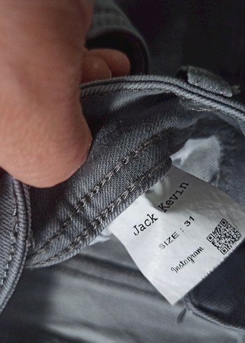 Gri Regular Fit Denim Erkek Pantolon - Görsel 3