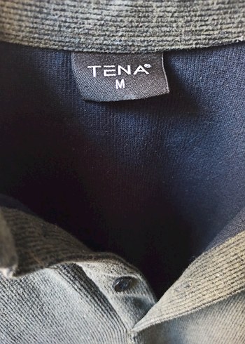 Gri Düğmeli Erkek Polo Yaka Sweatshirt - Görsel 3