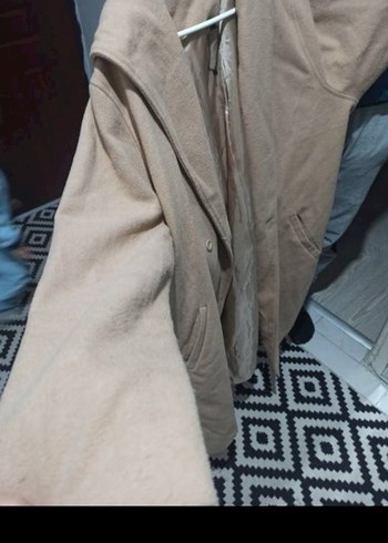 Kuşaklı Bej Kadın Kaban - Görsel 9