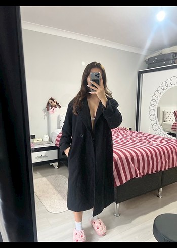 Siyah Midi kaban - Görsel 3