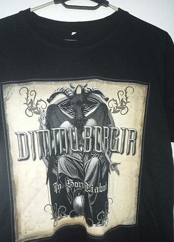 xl Beden siyah Renk Dimmu borgir t-shirt ve cd