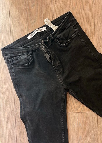 42 Beden Siyah Normal Boy Kadın Denim Jean