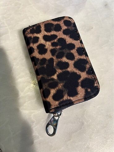 Stradivarius Leopar mini cüzdan
