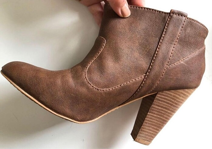 40 Beden kahverengi Renk Zara bot