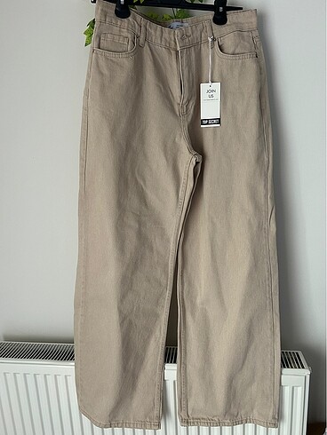 42 Beden Top secret bej jean pantolon