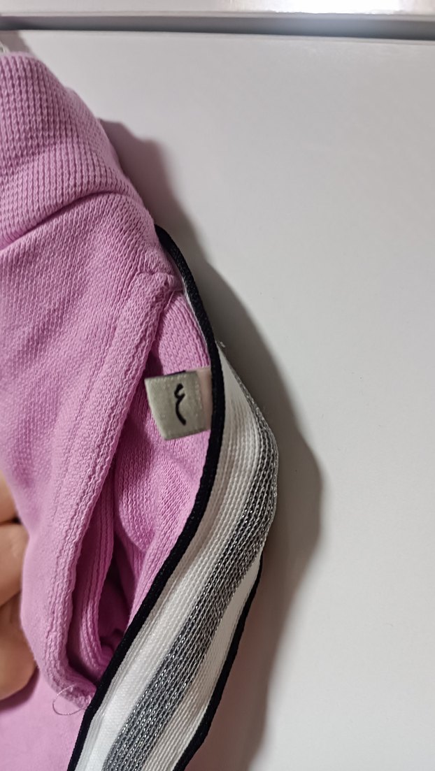 Kızlar için Fermuarlı Pembe Eşofman Takımı - Görsel 4