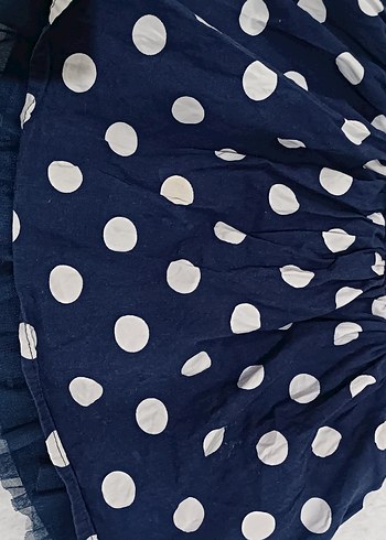 Kız Çocuk Puantiyeli Fırfırlı Etek - Görsel 2