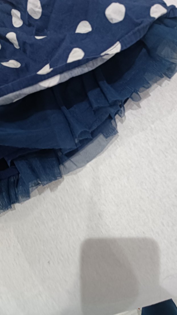 Kız Çocuk Puantiyeli Fırfırlı Etek - Görsel 5