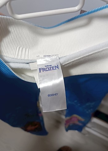 Kız Çocuk Renkli Baskılı Mavi Tayt - Görsel 4