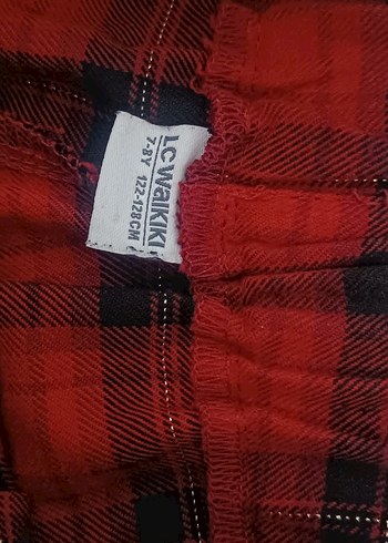 Kırmızı Pileli Ekose Mini Şort - Görsel 2