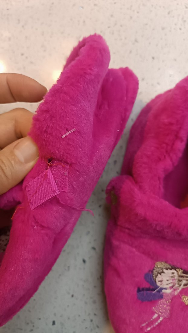 Nakışlı Pembe Kız Çocuk Ev Terliği - Görsel 5