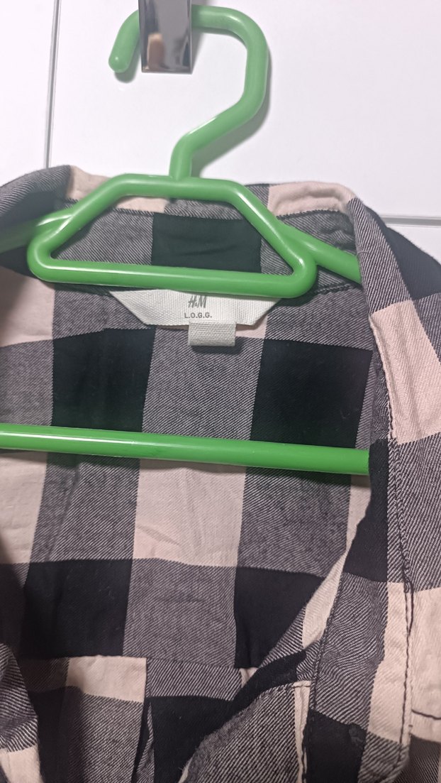 Pembe Siyah Kareli Kadın Gömlek - Görsel 2