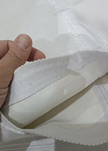 Beyaz Düz Kesim kadın Korsesi - Görsel 2