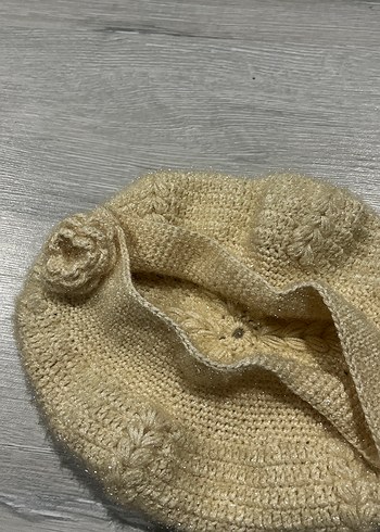 Bej Örgü Bohem Kadın Bere - Görsel 3