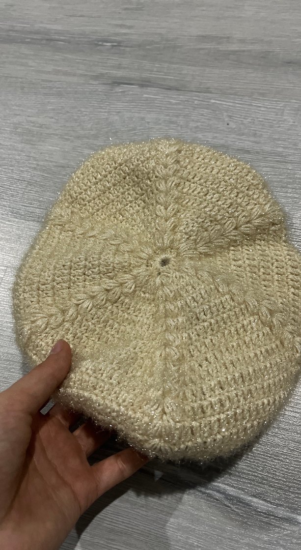 Bej Örgü Bohem Kadın Bere - Görsel 2