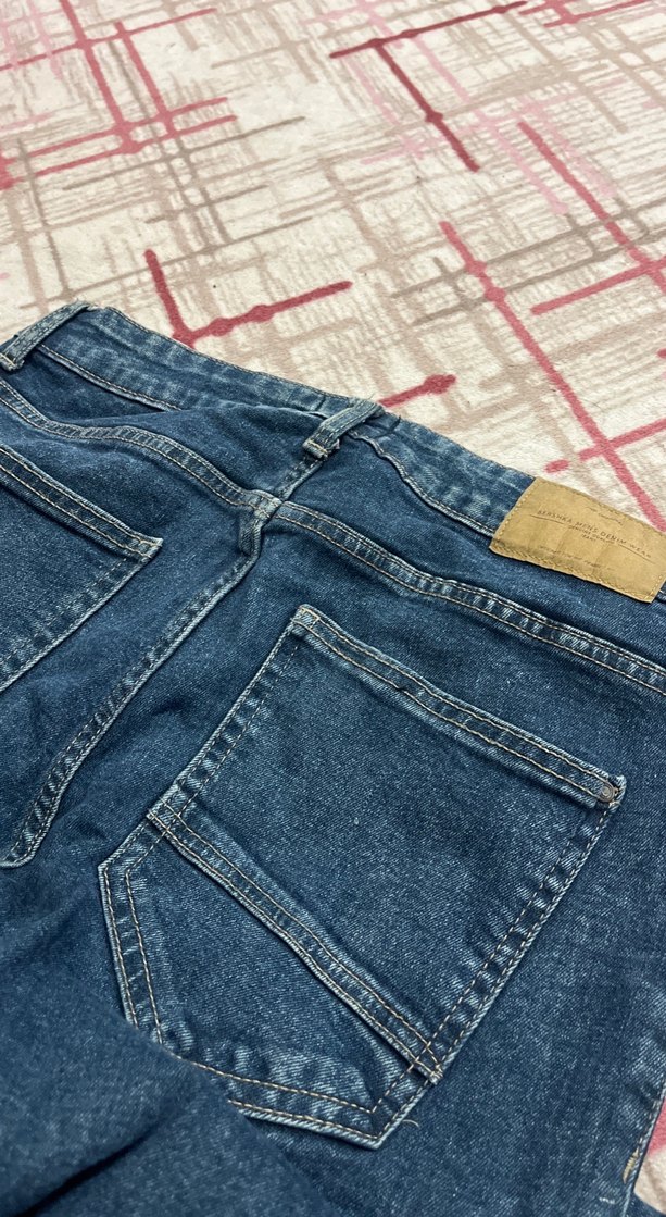 Mavi Regular Fit Jean Pantolon BERSHKA - Görsel 3