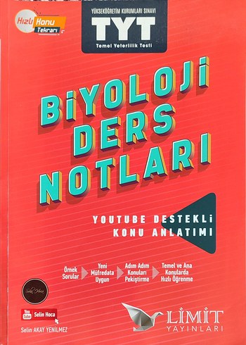 TYT Biyoloji Ders Notları Limit Yayınları