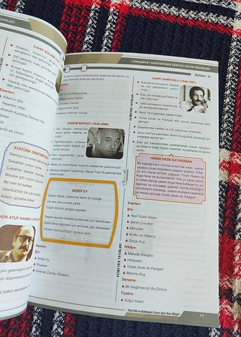 Beden Renk Türk Dili ve Edebiyatı Yazar-Şair Eser Bilgisi Ders Notları