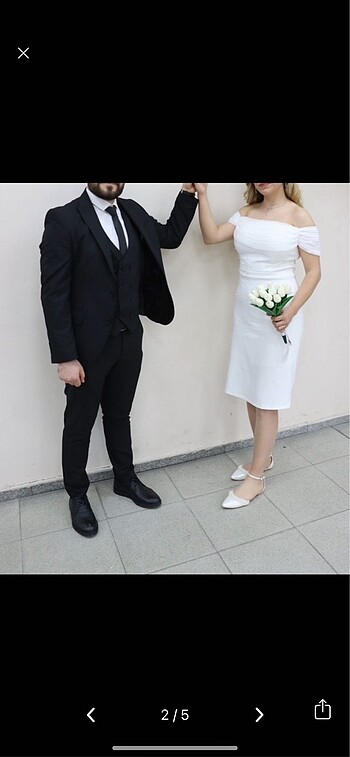 42 Beden beyaz Renk Nikah elbisesi