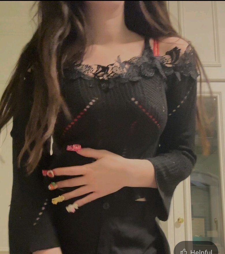 siyah delikli kazak goth y2k grunge killstar - Görsel 2