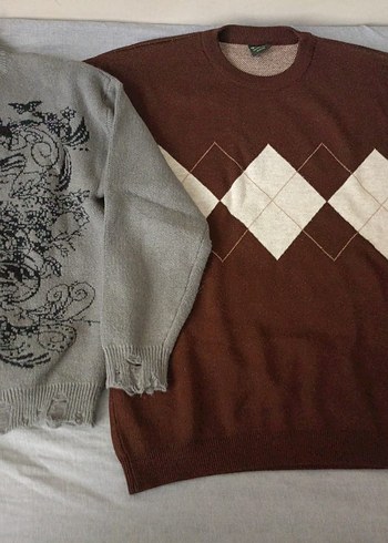 Siyah Gotik Triko Kadın Kazak üçlü vintage killstar grunge - Görsel 2