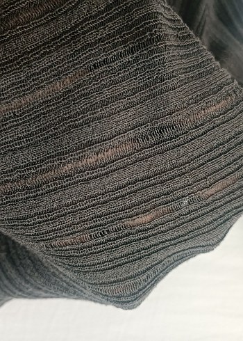 gri Madonna yaka file kazak bluz killstar gotik grunge goth - Görsel 5