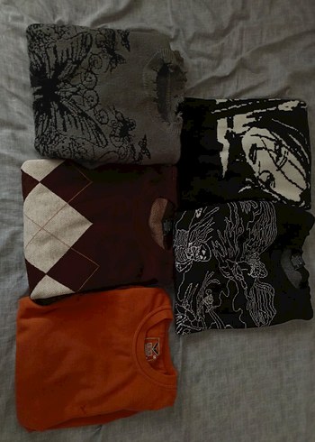 toplu kazak goth grunge killstar triko kazak gotik fairycore y2k - Görsel 3