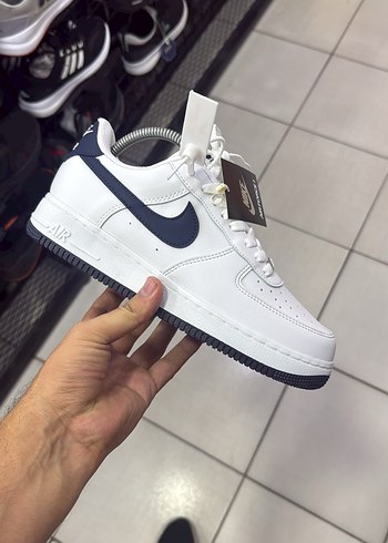 Nike Air Force 1 Beyaz Lacivert Sneaker