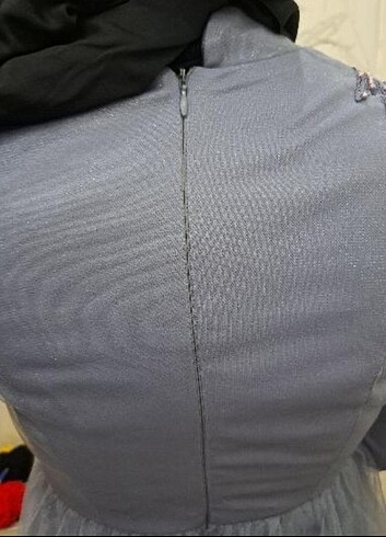 Gri kelebek abiye  - Görsel 4