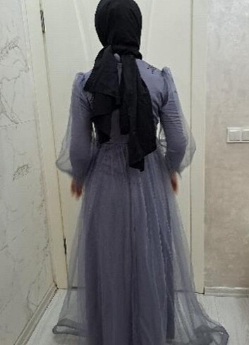 Gri kelebek abiye  - Görsel 8