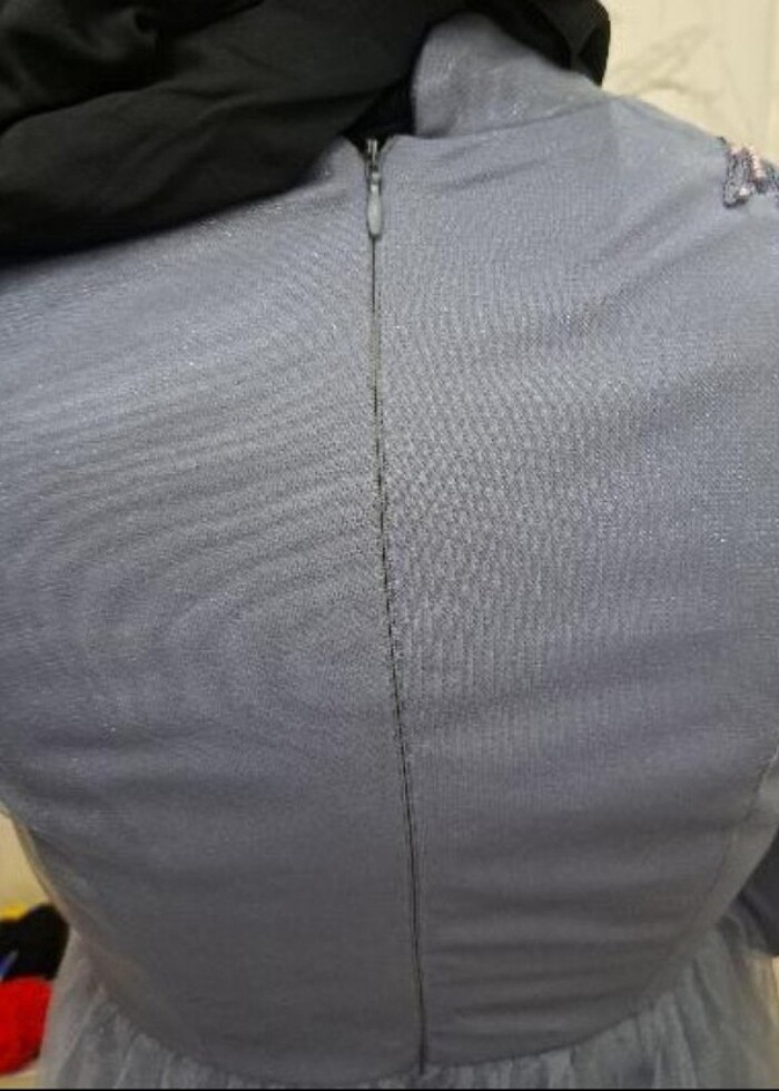 Gri kelebek abiye  - Görsel 4