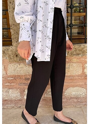 Trendyol & Milla Siyah ayrobin kumaş pantolon 