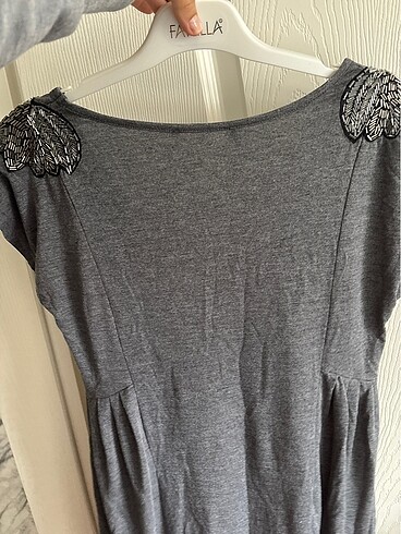 Antrasit elbise - Görsel 3