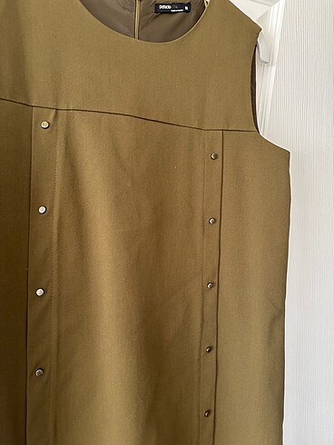 Fıstık Yeşili Elbise - Görsel 7