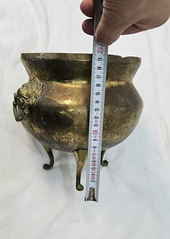 Aslan başlıklı orjinal antika çok eski, Antique old - Görsel 2