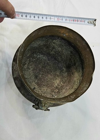 Aslan başlıklı orjinal antika çok eski, Antique old - Görsel 3