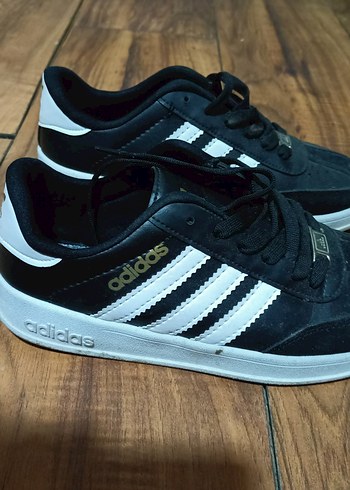 Kadın Siyah Beyaz Adidas Spor Ayakkabı - Görsel 2