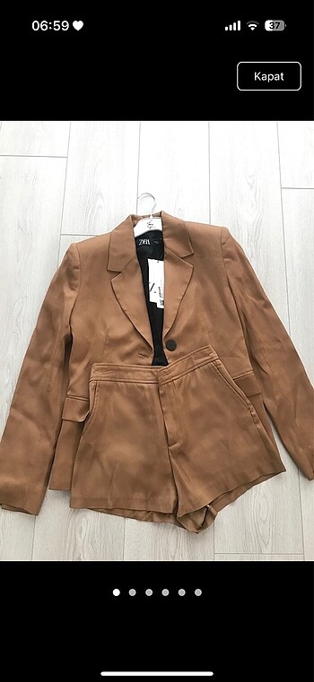 Zara saten takım