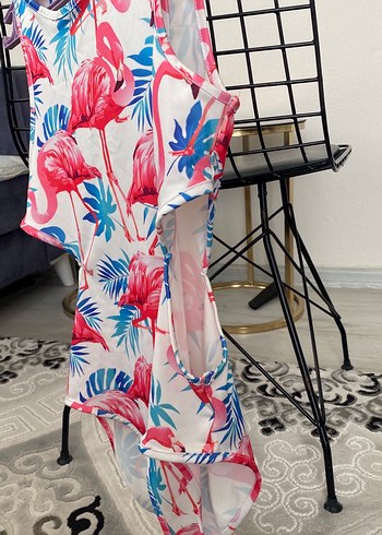 Kadın Flamingo Desenli Mayo - Görsel 3