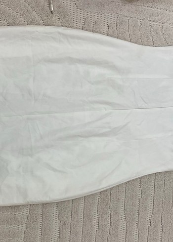 Beyaz Üzerine Yeşil Çiçek Desenli şık elbise - Görsel 5