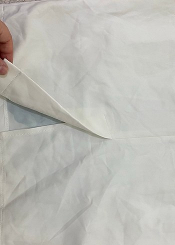 Beyaz Üzerine Yeşil Çiçek Desenli şık elbise - Görsel 4