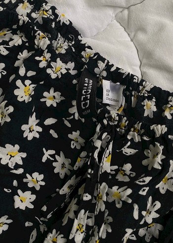 Siyah Çiçek Desenli Uzun Kollu Bluz - Görsel 6