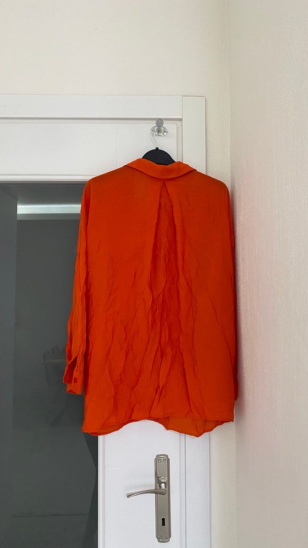 Turuncu gömlek - Görsel 5