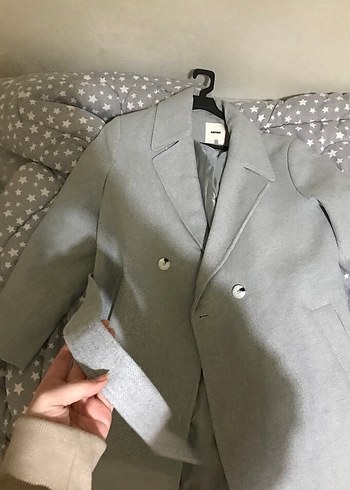 xl Beden gri Renk Koton Gri Kuşaklı Kaban