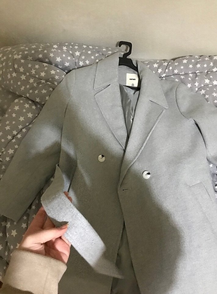 Koton Gri Kuşaklı Kaban - Görsel 5