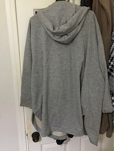 Addax Kapüşonlu Oversize Hırka - Görsel 4