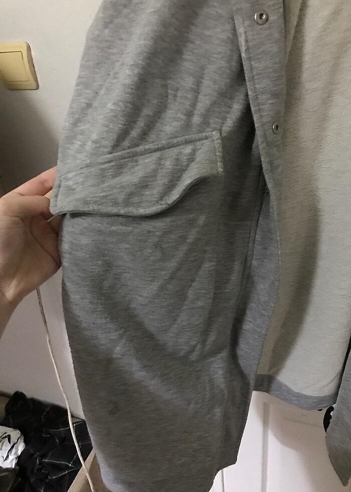 Addax Kapüşonlu Oversize Hırka - Görsel 3