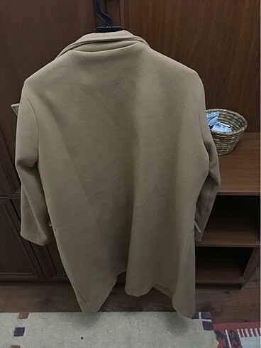 46 Beden camel Renk Trendyolmilla Kaşe Kaban