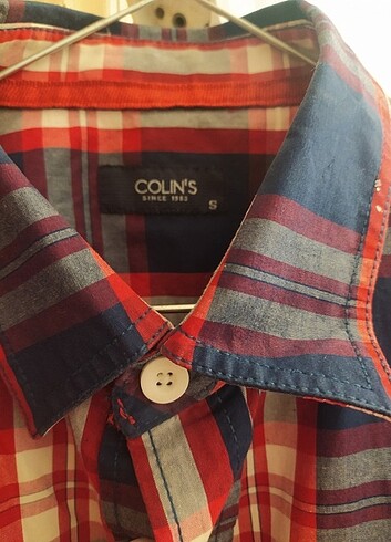 s Beden Colin's yeni gibi kızımızı kareli erkek gömlek