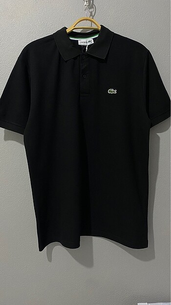 LACOSTE SİYAH POLO YAKA T-SHIRT